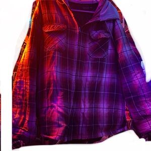 Vibrant Plaid Button-Up Shirt